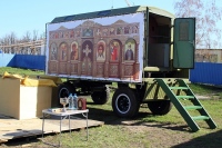Передвижная часовня в честь покровителя воинства появилась в Хабаровской епархии